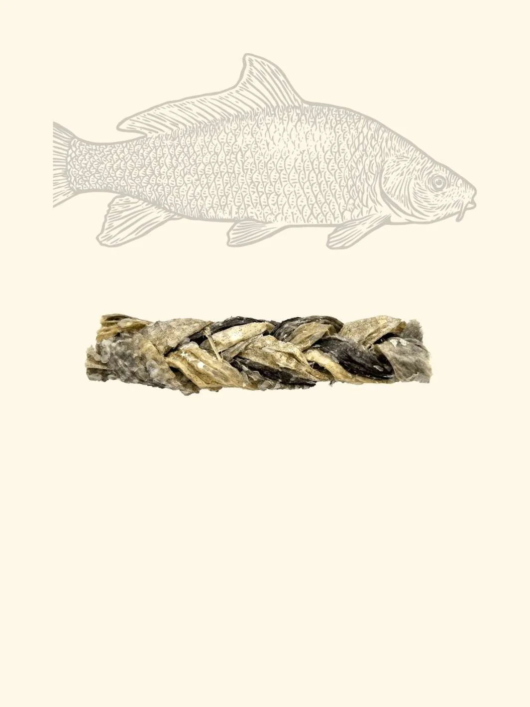 Tresses de peaux de morue pour chats