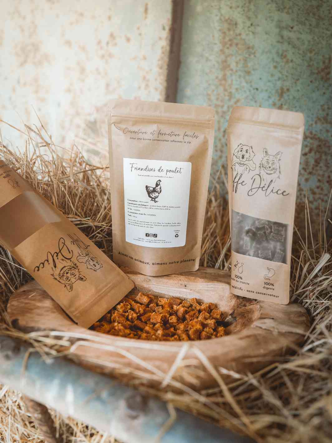 Friandises naturelle au poulet pour chats