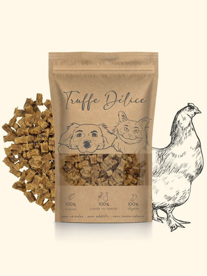 Friandises naturelle au poulet pour chats