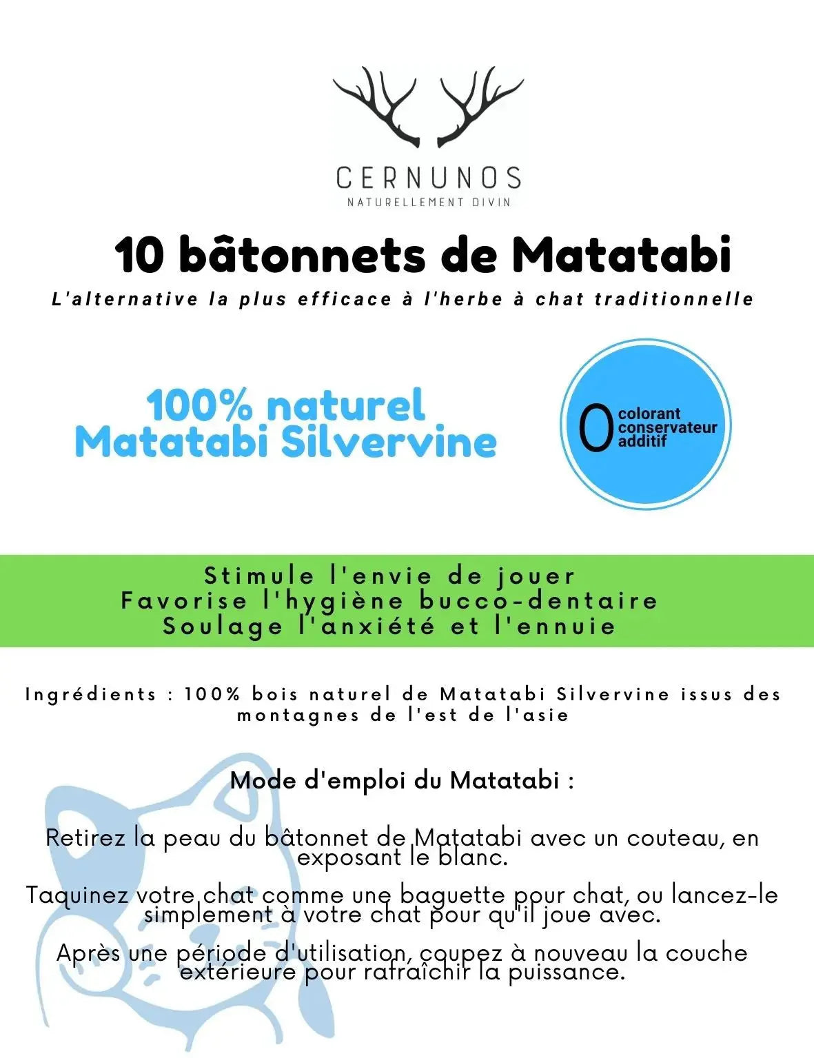 Box pour chat 100% Matatabi