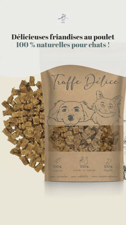 Friandises naturelle au poulet pour chats