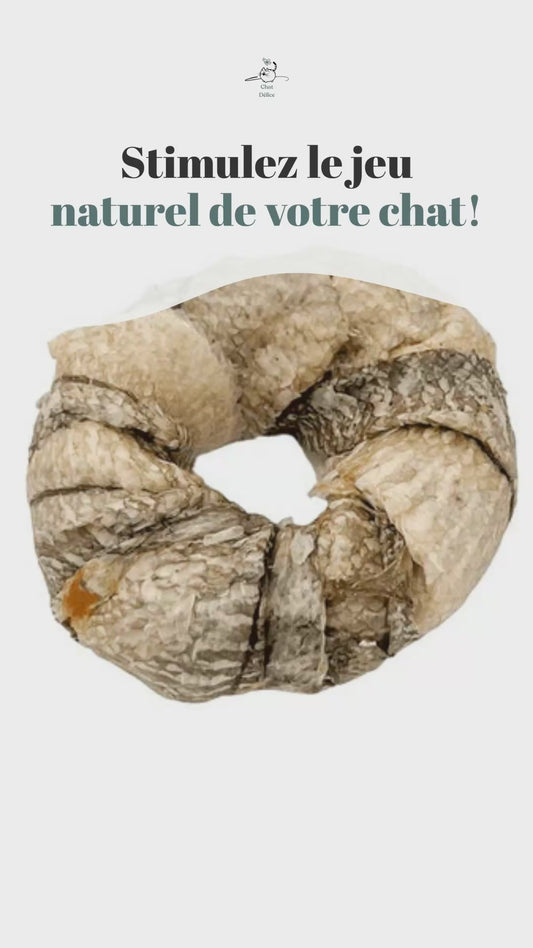 Donuts de peau de poisson pour chat