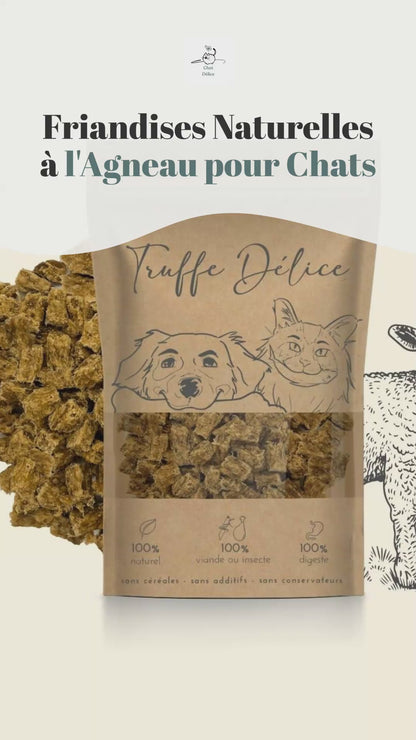 Friandises naturelle à l'agneau pour chats