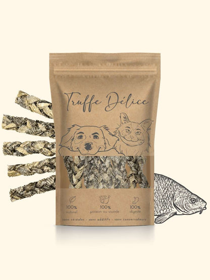 Tresses de peaux de morue pour chats